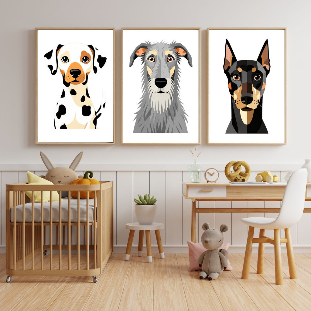 Bold Block Art Print - Framed Nursery Mockup