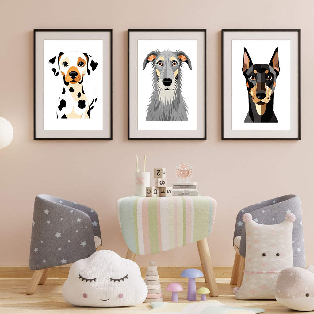 Bold Block Art Print - Framed Nursery Mockup