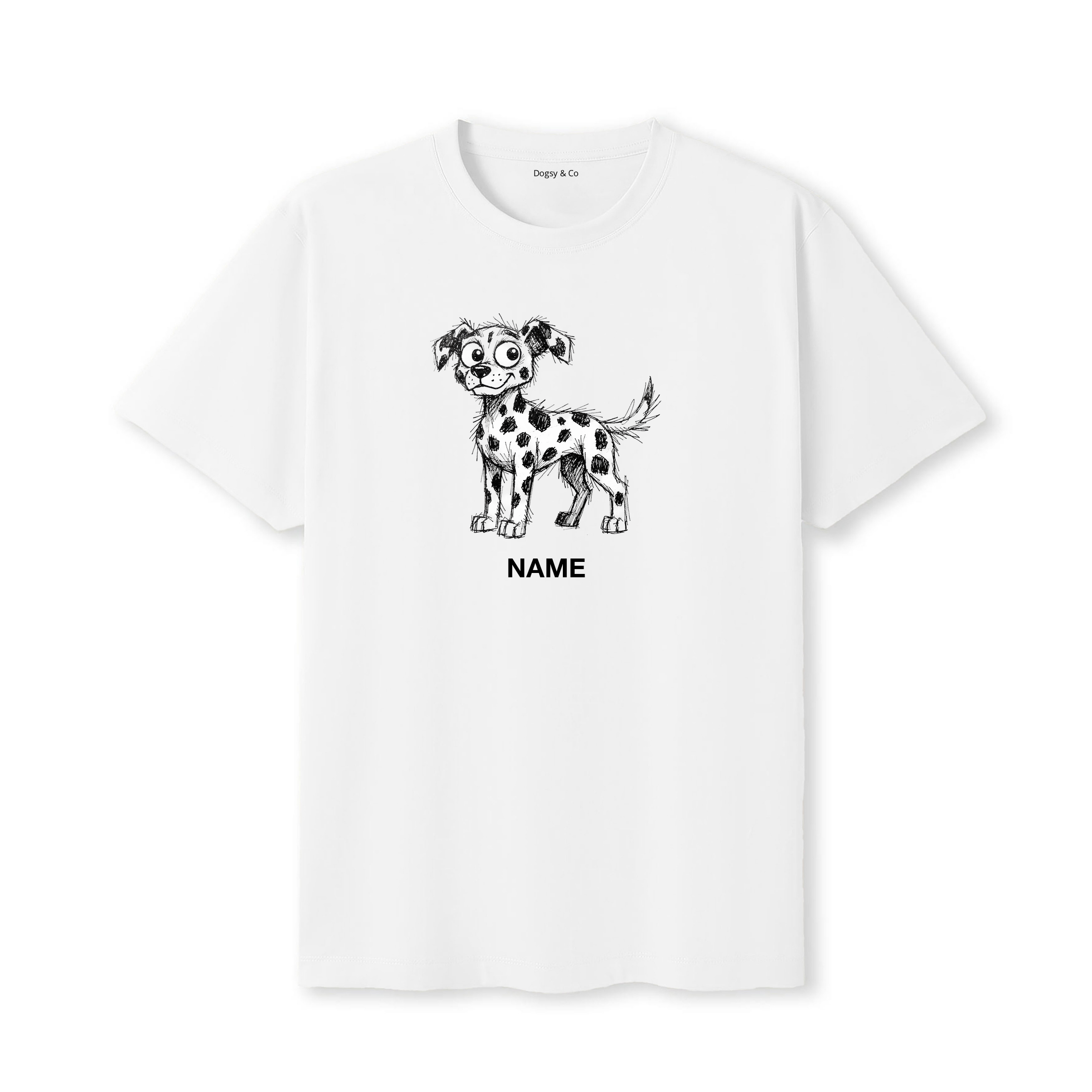 Dalmatian Scraggy Dog Custom - White