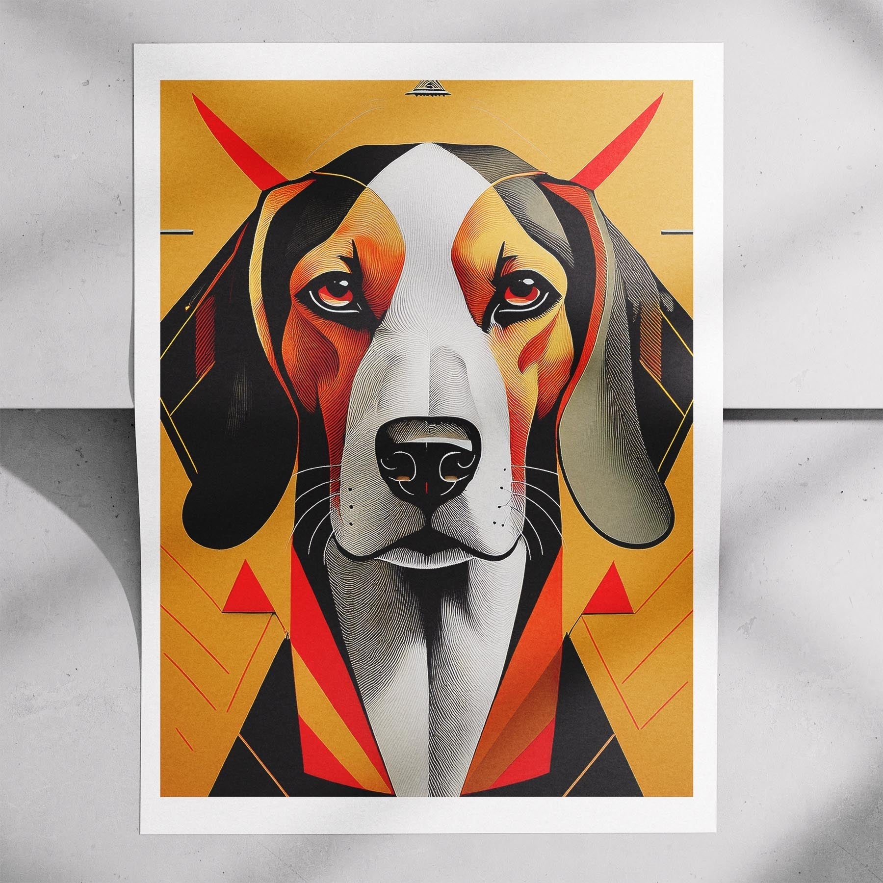 Bloodhound Geometric Orange Series image 7