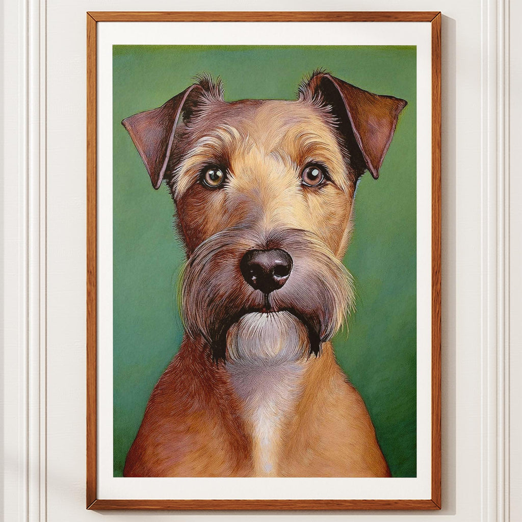 Irish Terrier Green Painted Series image 10