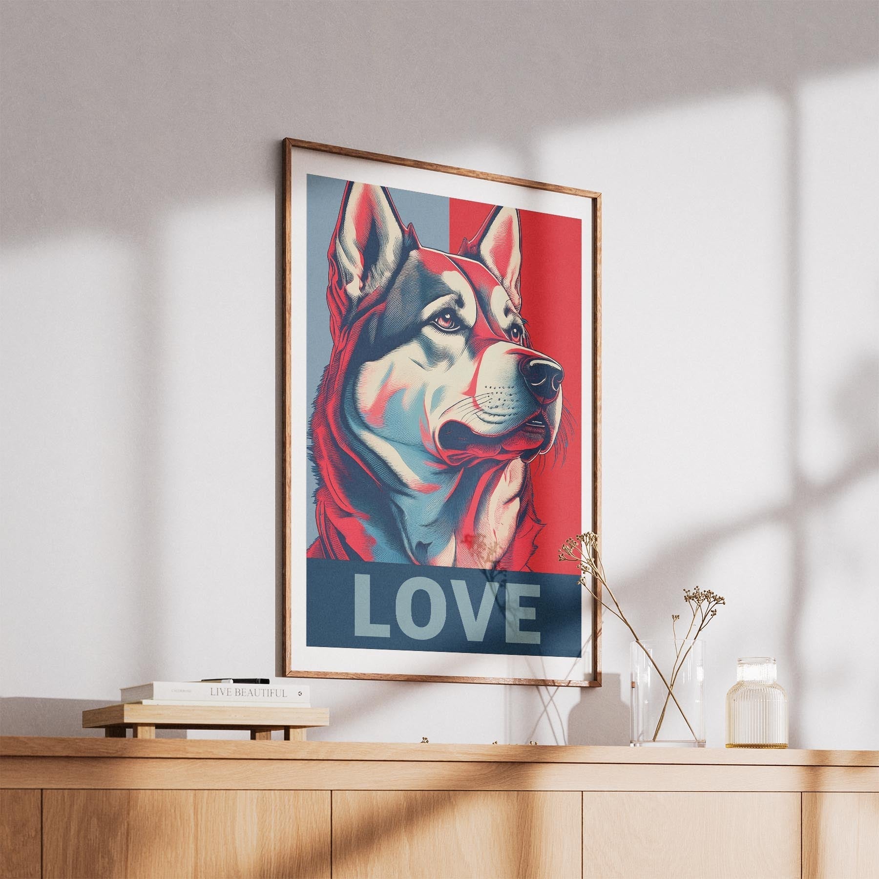 Alaskan Malamute LOVE Series Inspired by the Obama Poster image 5