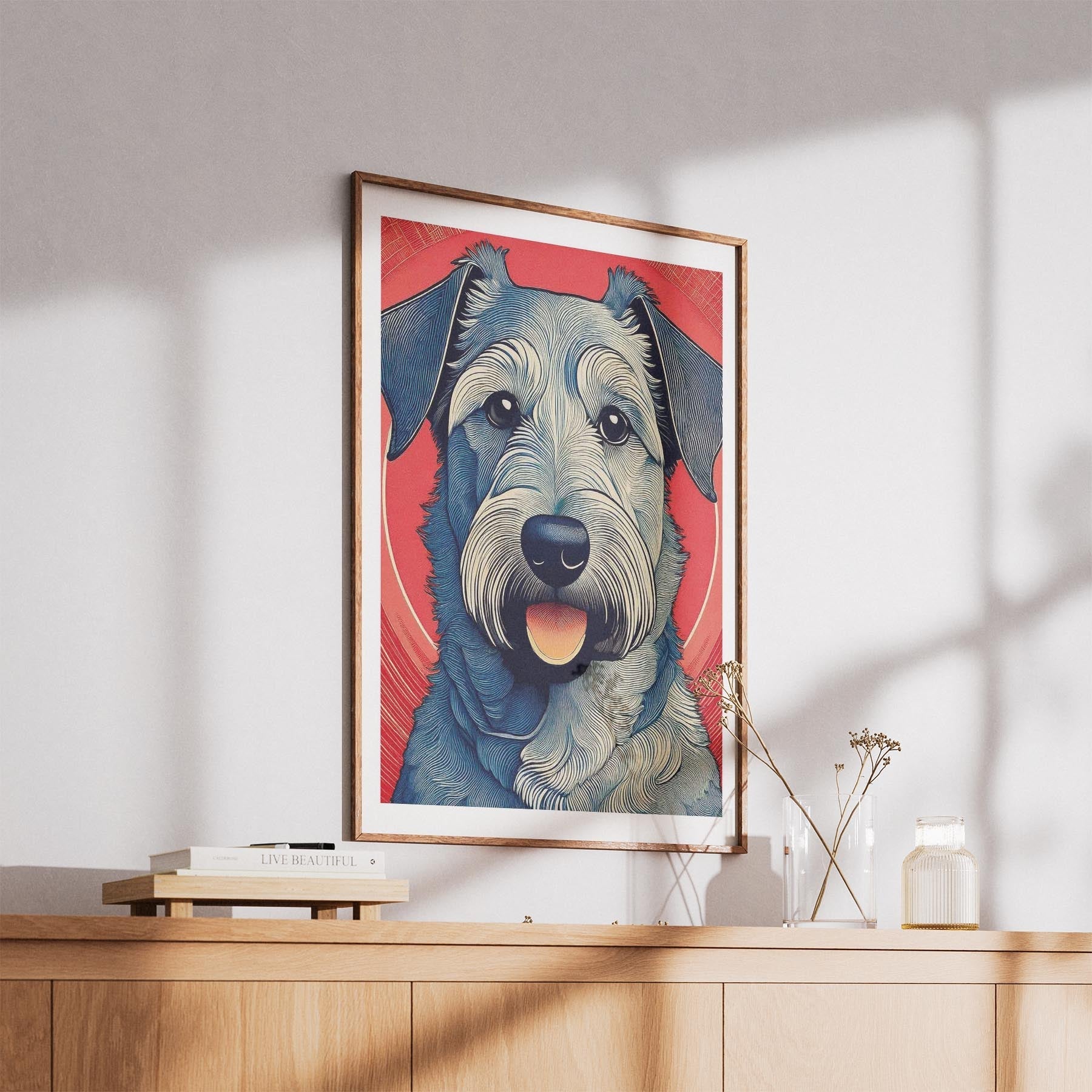 Irish Terrier Hokusai Japanese Inspired Dog Series image 5