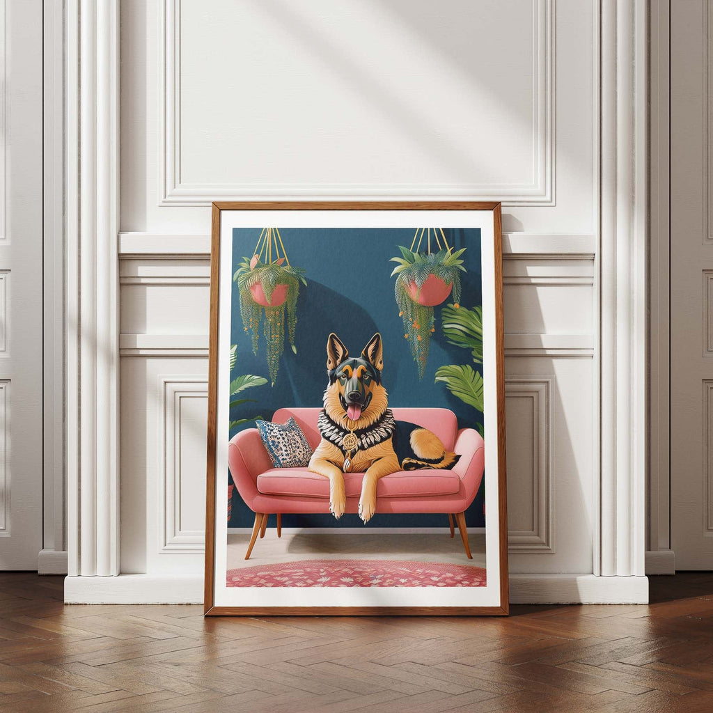 German Shepherd  Just Lounging Around image 4