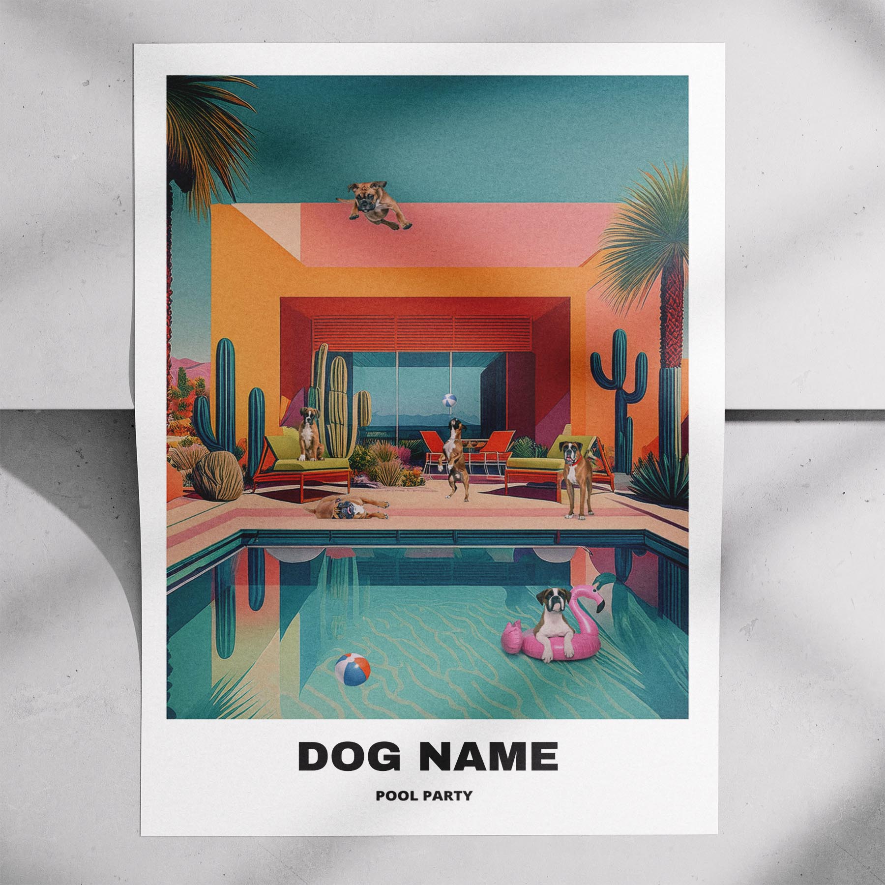 Boxer Custom Pool Party WITH TEXT image 7