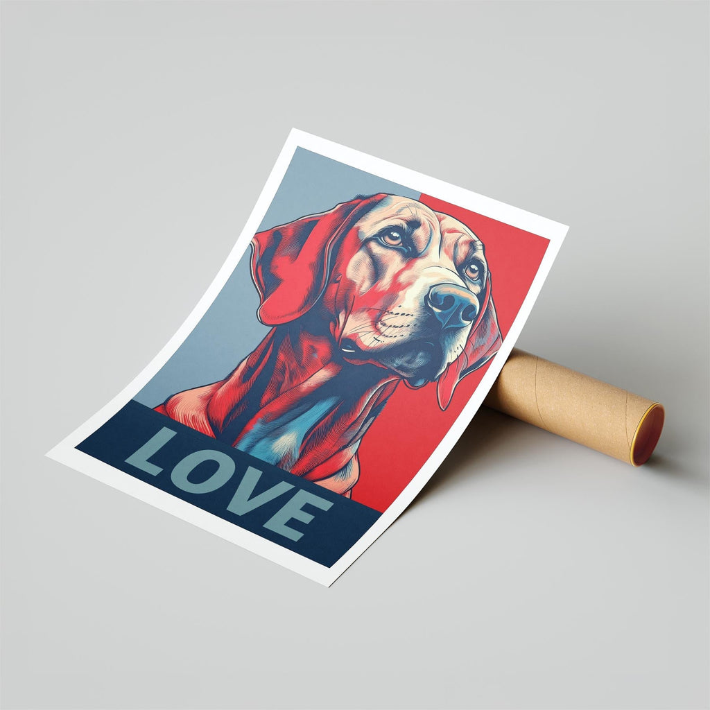 Hungarian Vizsla LOVE Series Inspired by the Obama Poster image 6