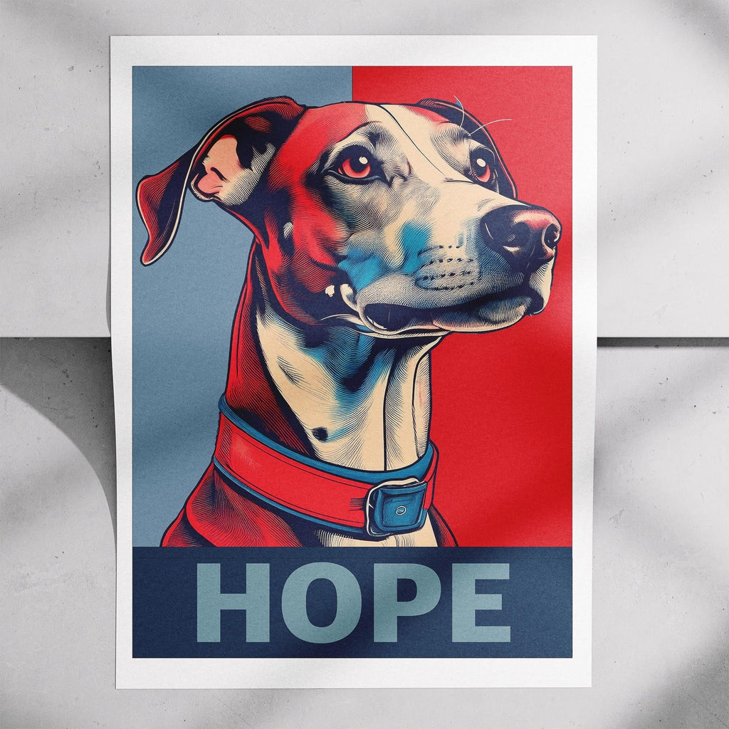 Whippet HOPE Series Inspired by the Obama Poster image 7