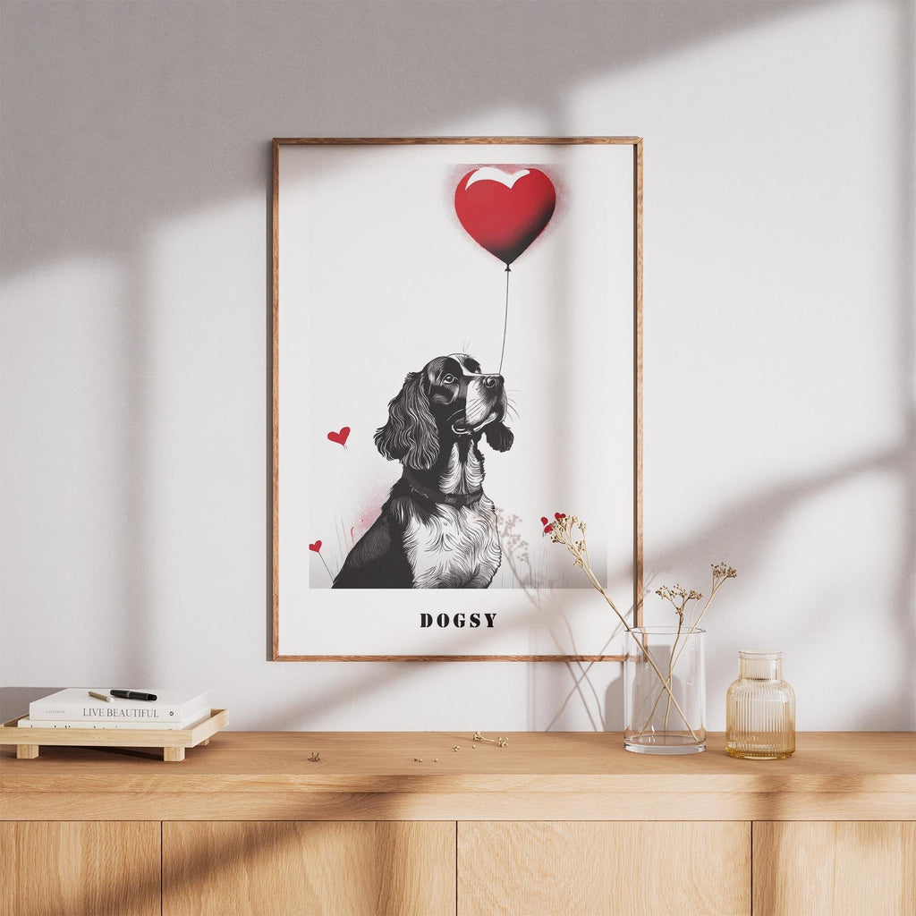 English Springer Spaniel DOGSY Series inspired by the Art of Banksy with text Do image 8