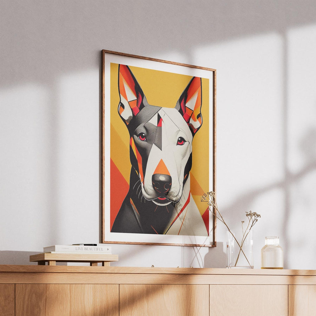 Bull Terrier Geometric Orange Series image 5