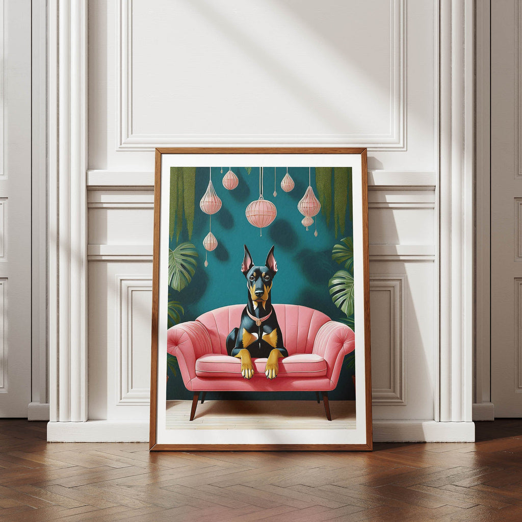 Doberman  Just Lounging Around image 4