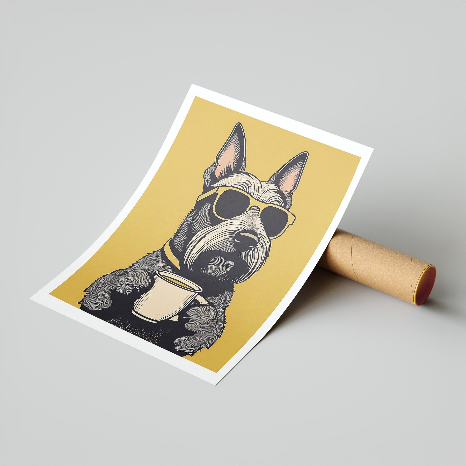 Scottish Terrier Chillin Coffee Dog image 7