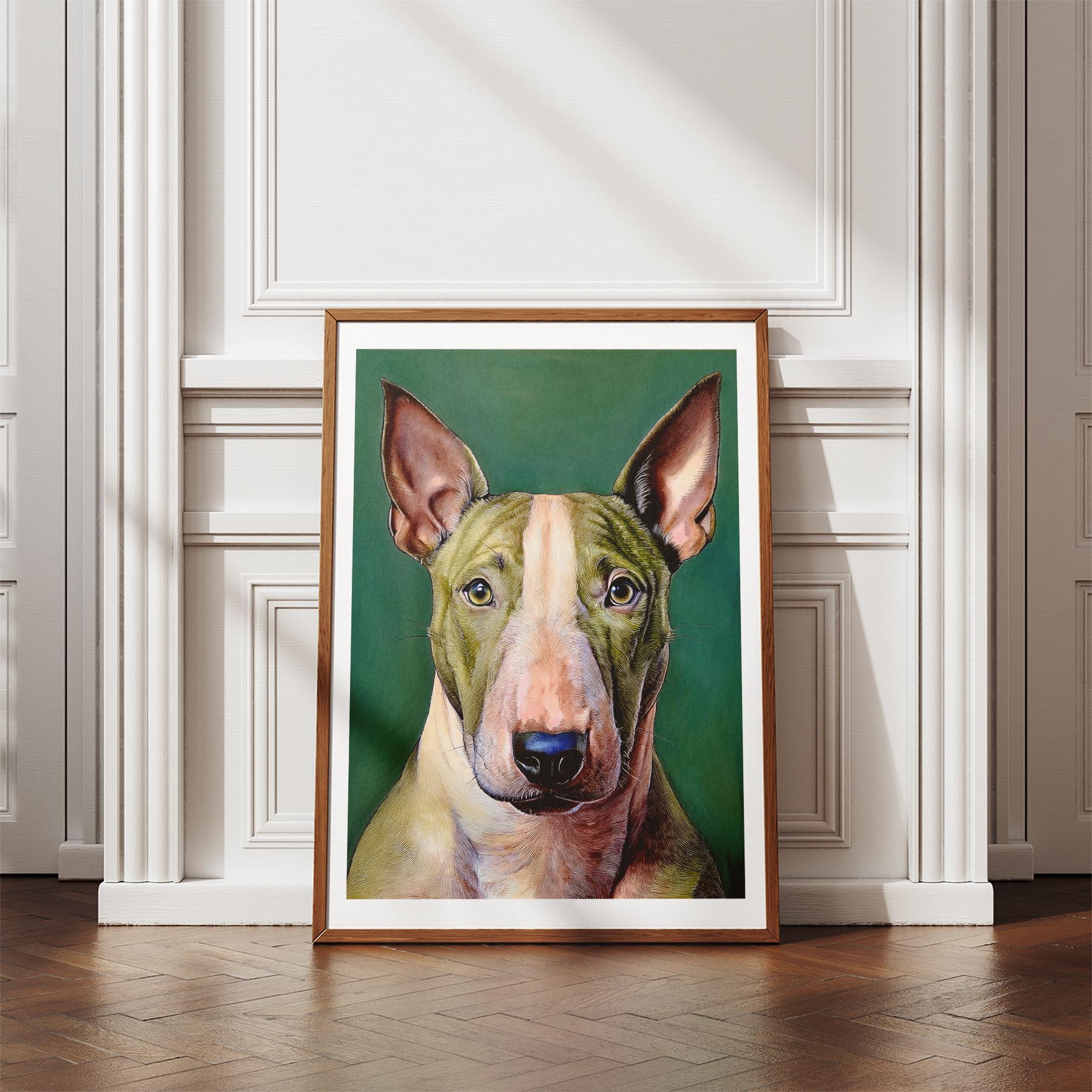 Bull Terrier Green Painted Series image 4