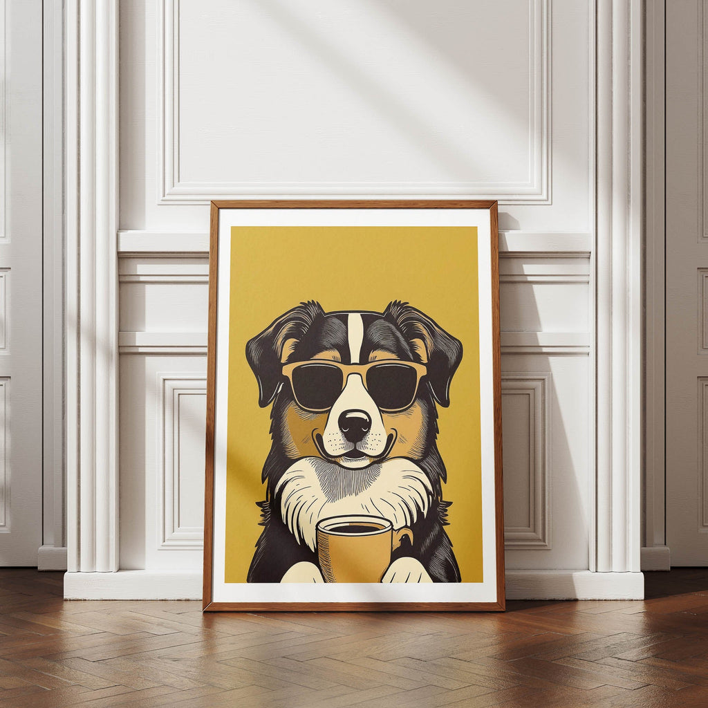 Austrlaian Shepherd Chillin Coffee Dog image 4