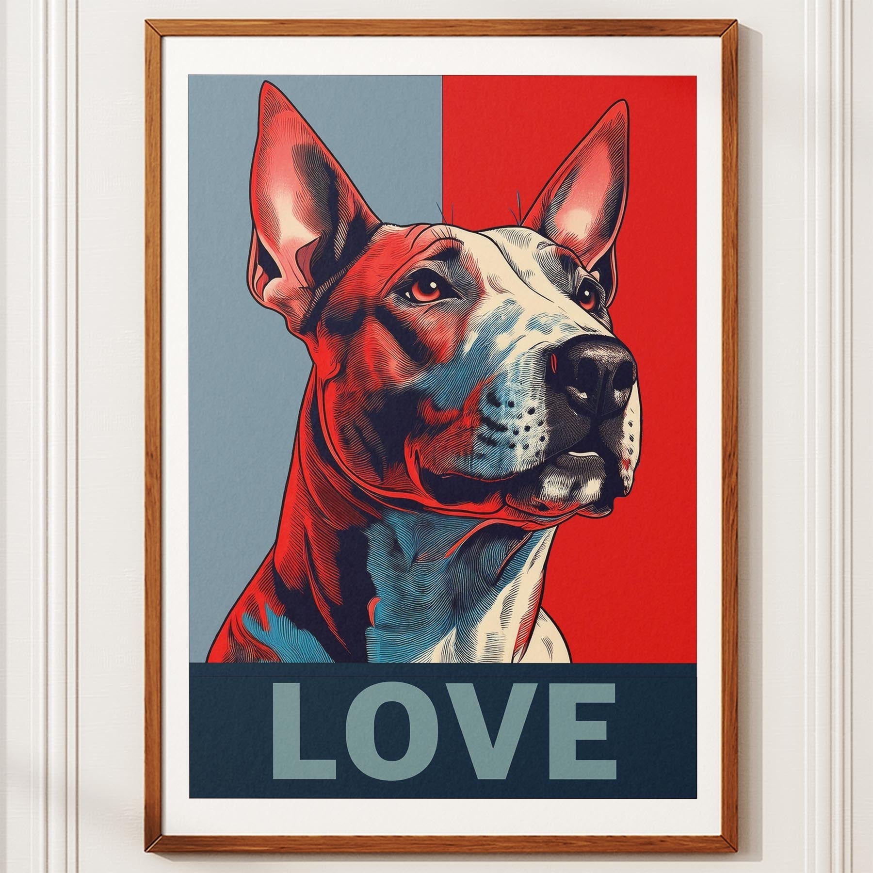 Bull Terrier LOVE Series Inspired by the Obama Poster image 10