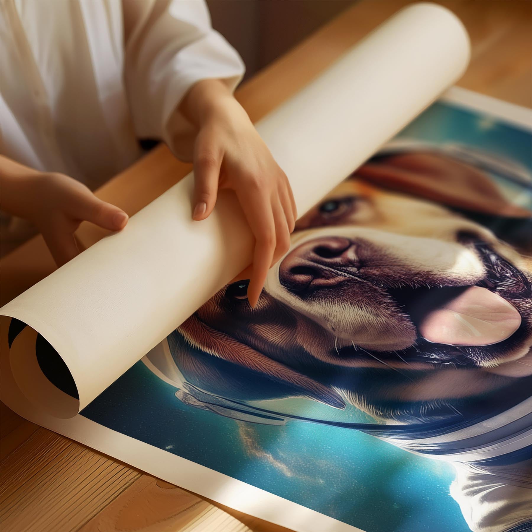 Saint Bernard Astronaut Dog Series image 1