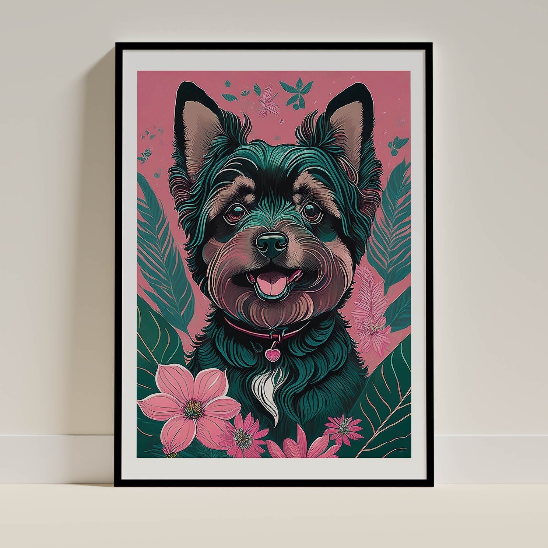 Yorkipoo Dog Art Print Unframed | 4 Unique Designs | Wall Art Gift for Dog Lovers - Image 3 | Dogsy & Co