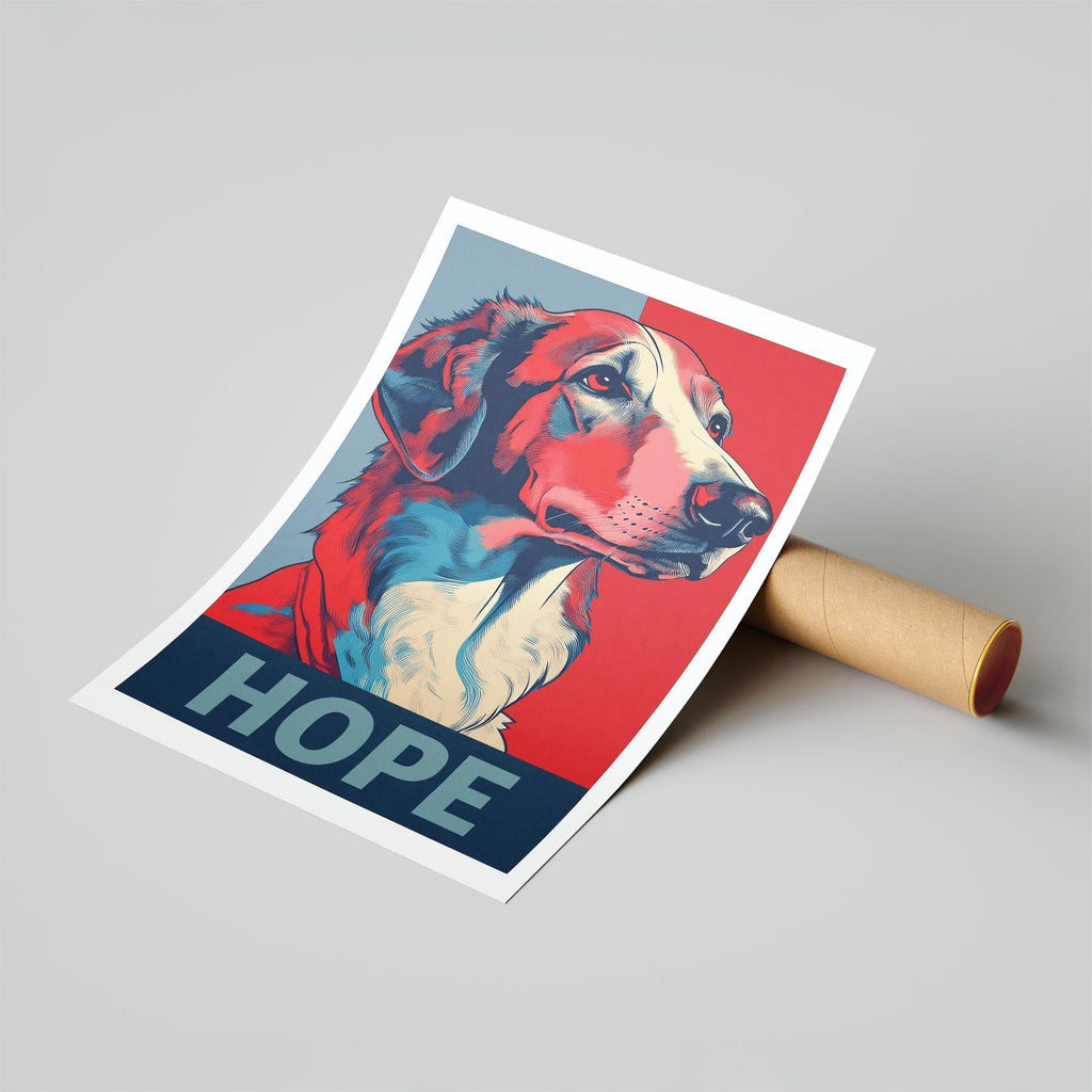 Borzoi HOPE Series Inspired by the Obama Poster image 6