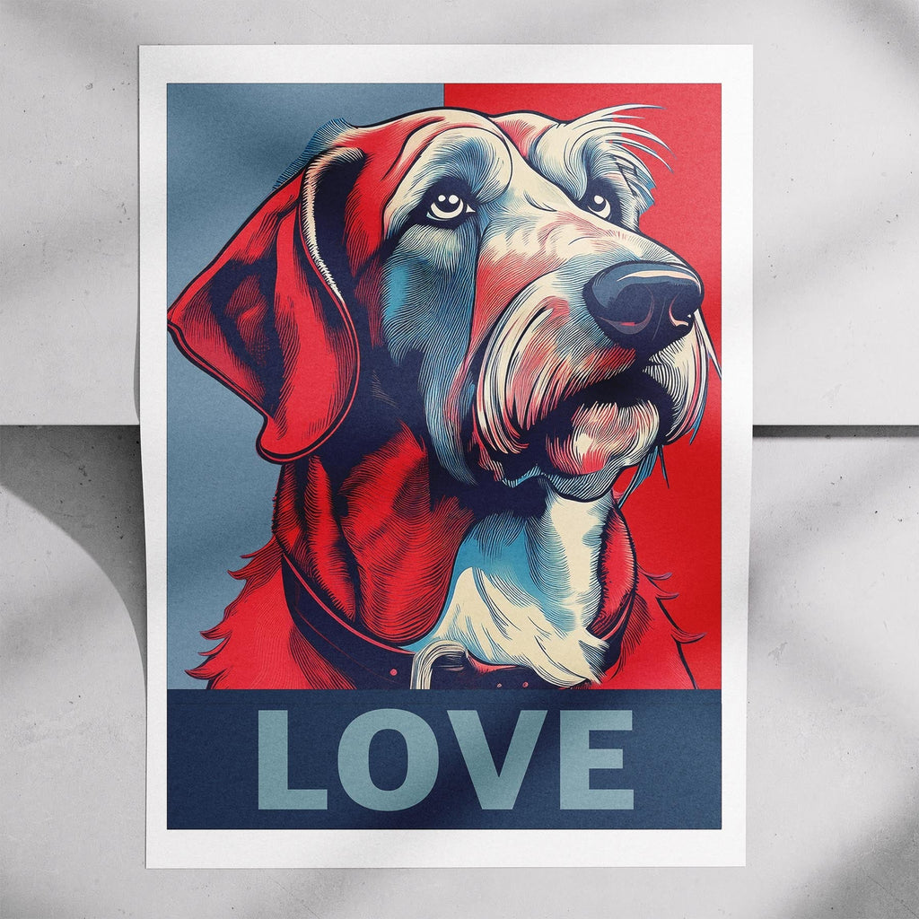 Irish Wolfhound LOVE Series Inspired by the Obama Poster image 7