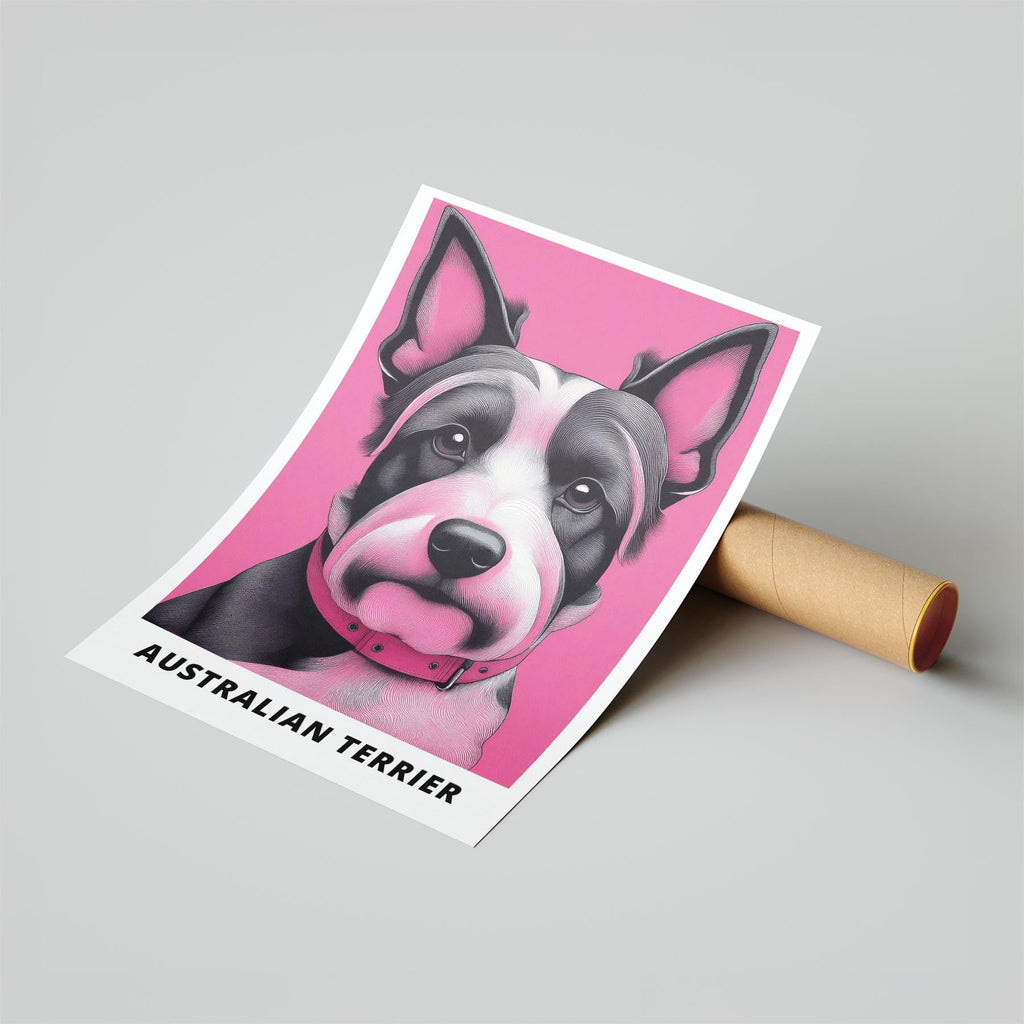 Australian Terrier Pink and Black Dog Series 2 image 6