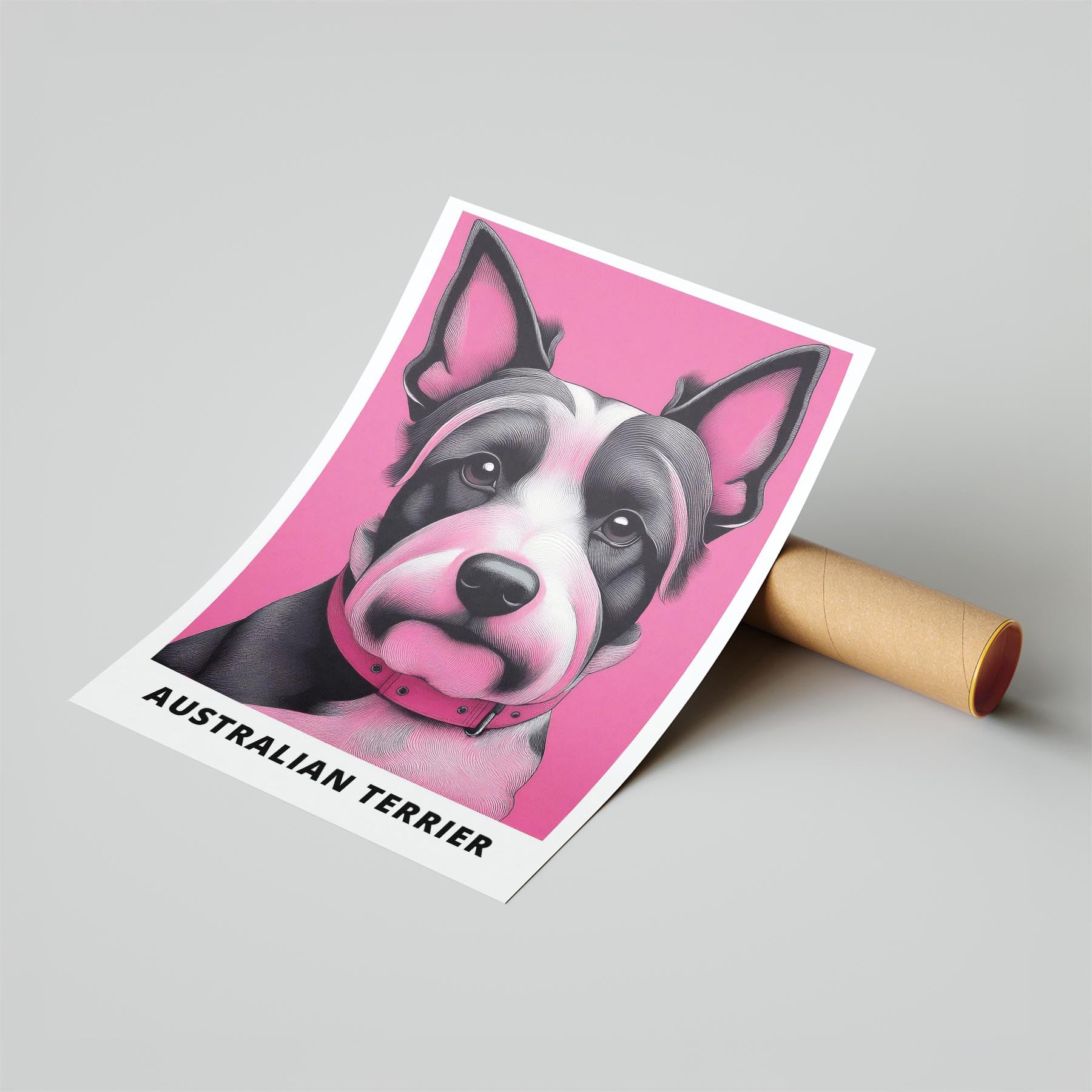 Australian Terrier Pink and Black Dog Series 2 image 6