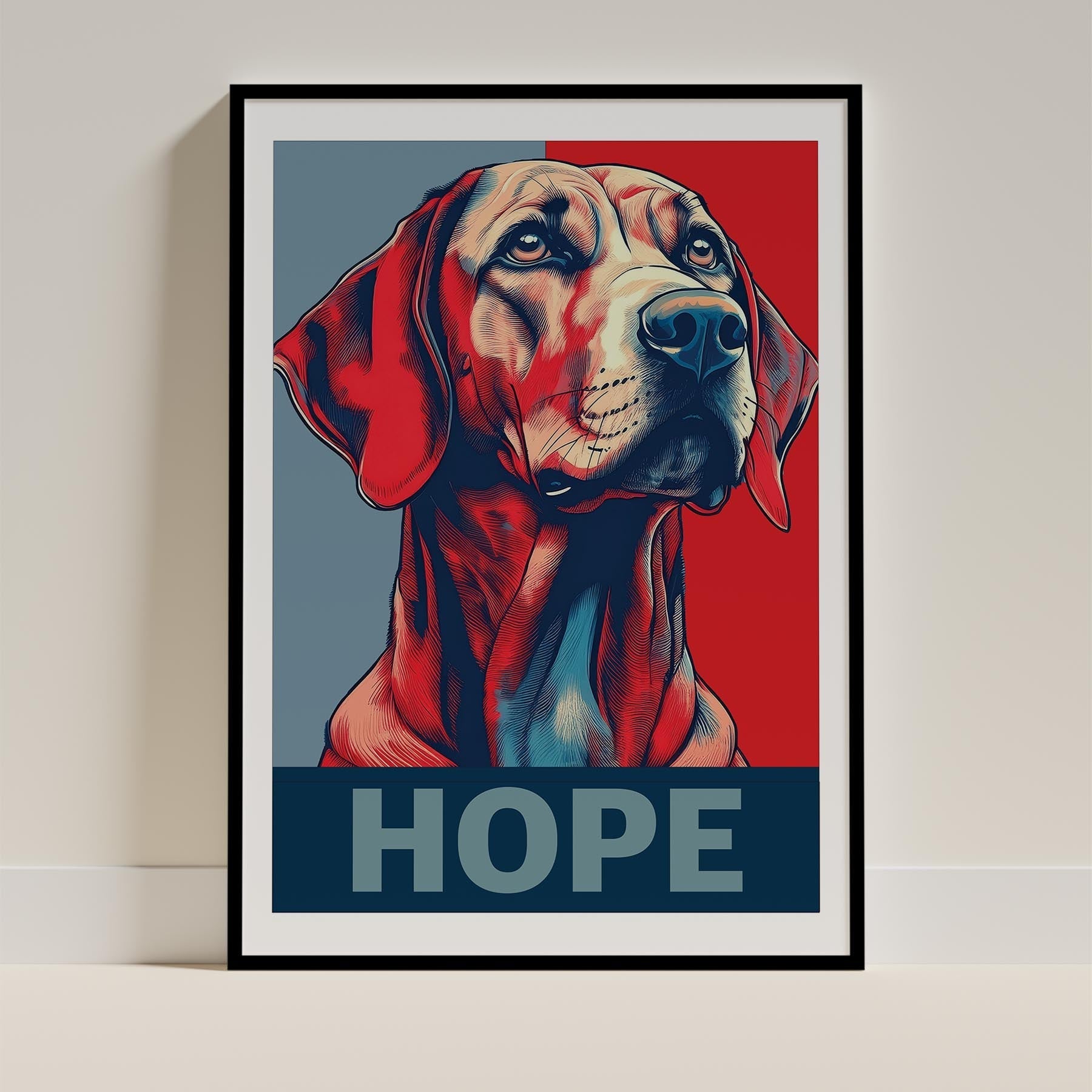 Hungarian Vizsla HOPE Series Inspired by the Obama Poster image 0