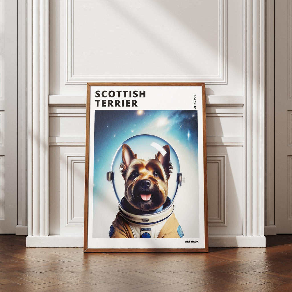 Scottish Terrier Astronaut Dog Series with Text Astro Dog image 4