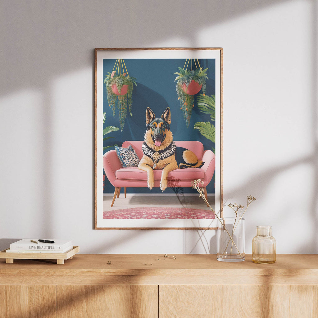 German Shepherd  Just Lounging Around image 8