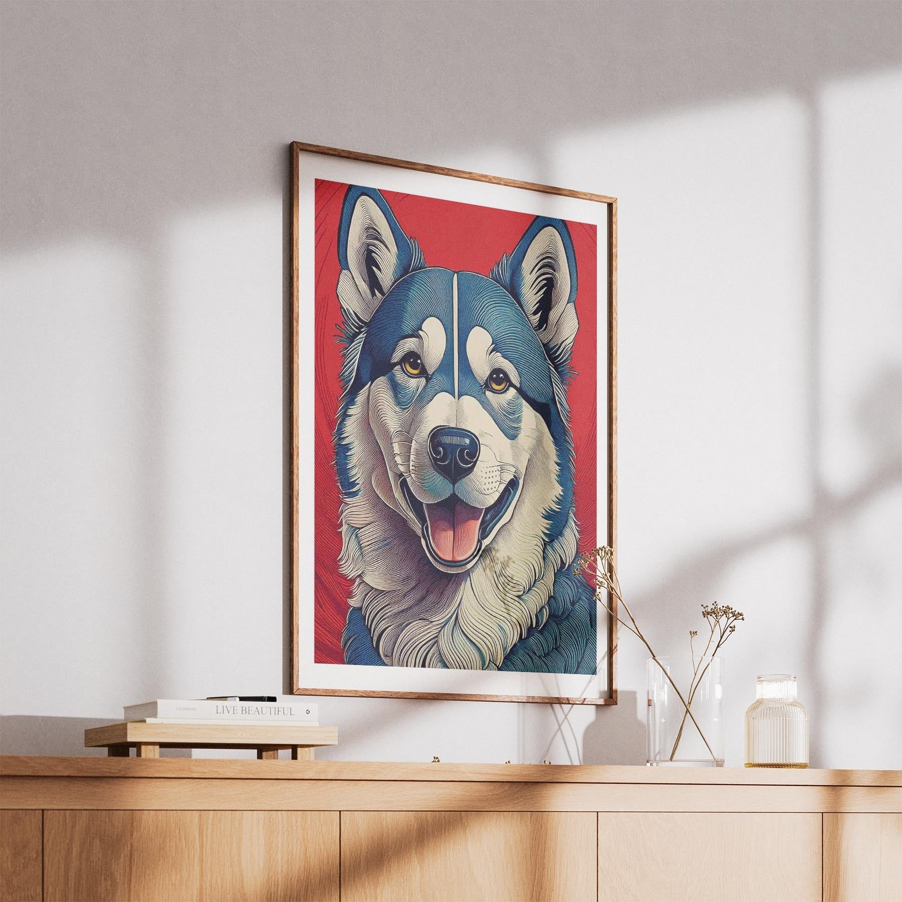 Alaskan Malamute Hokusai Japanese Inspired Dog Series image 5
