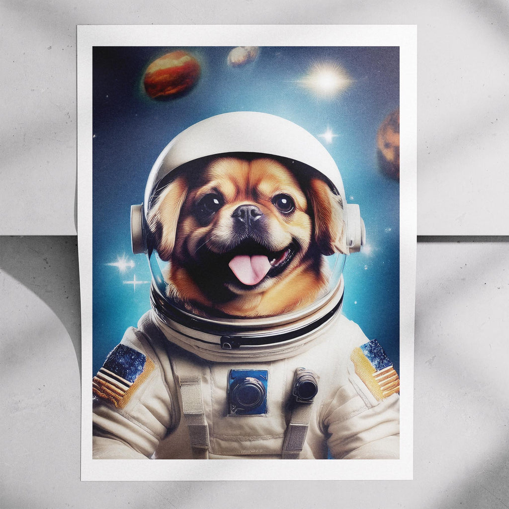 Pekingese Astronaut Dog Series image 7