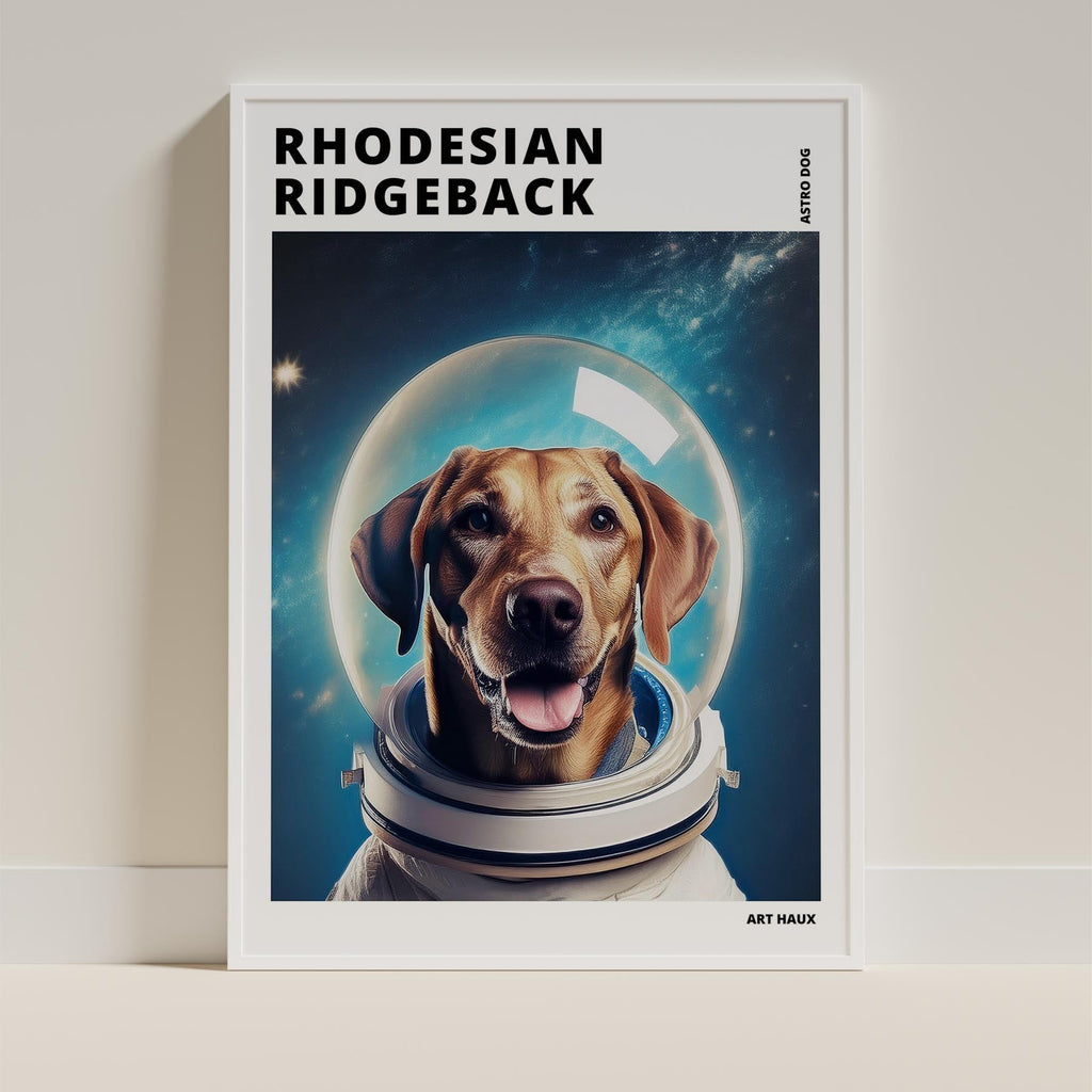 Rhoedesian Ridgeback Astronaut Dog Series with Text Astro Dog image 9