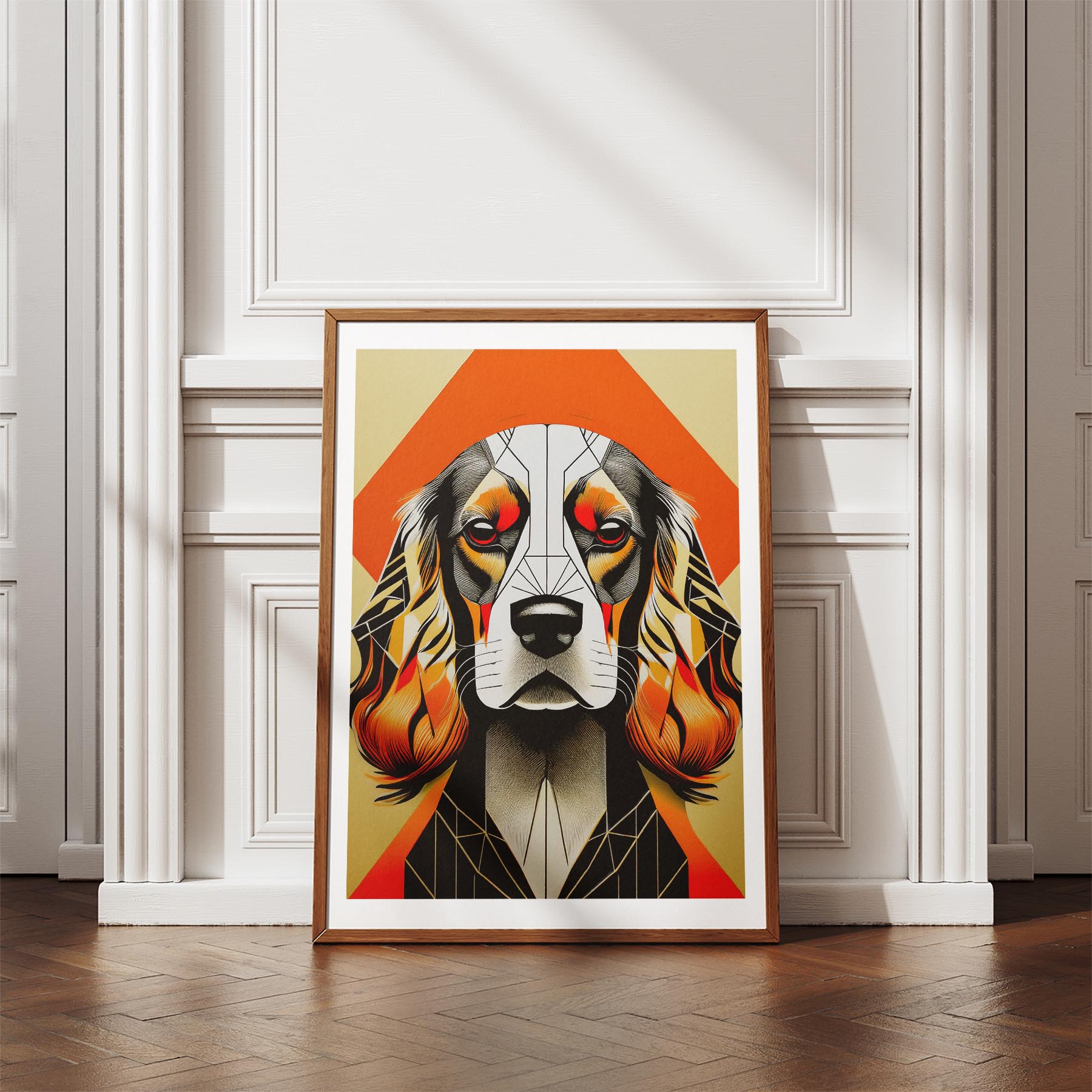 Cocker Spaniel Geometric Orange Series image 4
