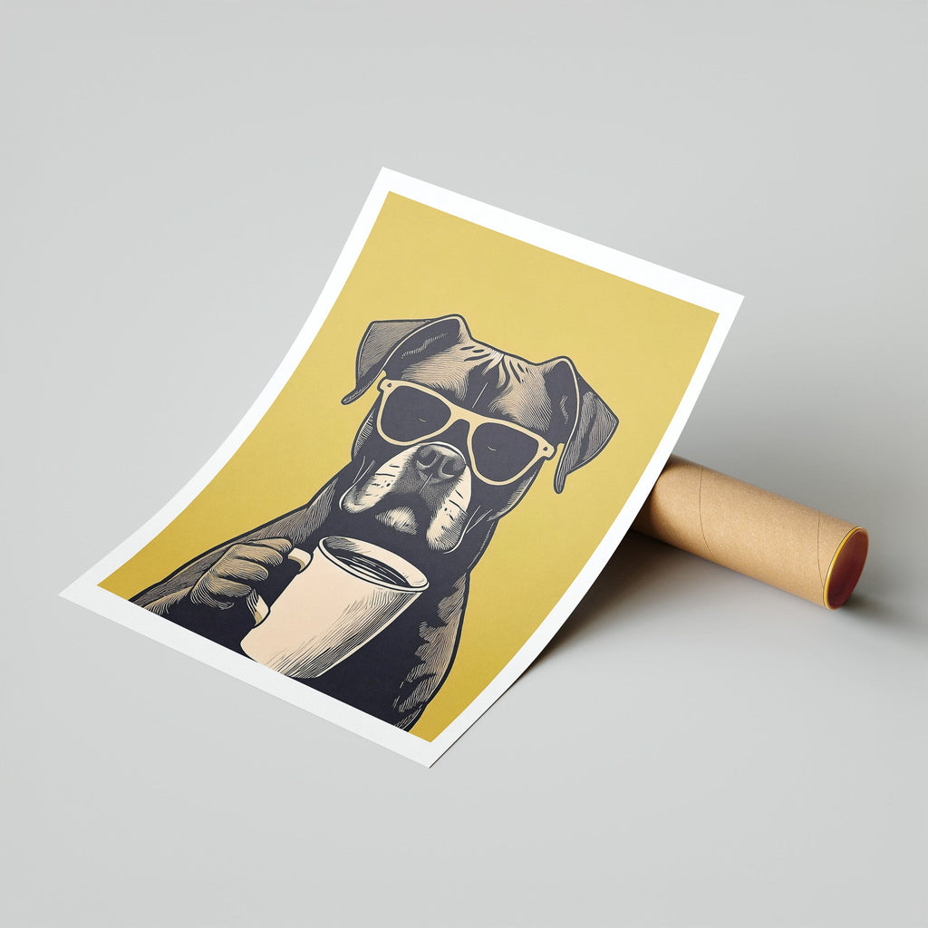 Boxer Chillin Coffee Dog image 7