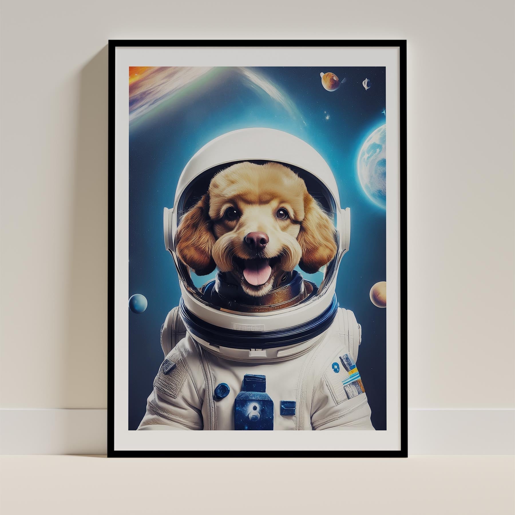 Poodle Astronaut Dog Series image 0