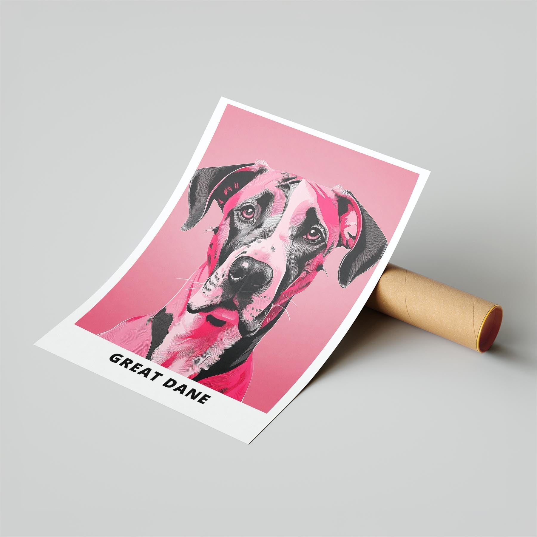 Great Dane Pink and Black Dog Series 5 image 6