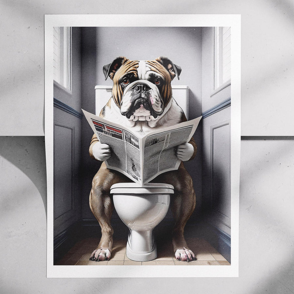 Bulldog Toilet Humour Dog Series 7 image 7