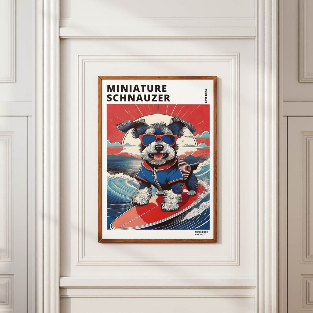 Miniature Schnauzer Hokosai Surfer Dogs 1 image 2