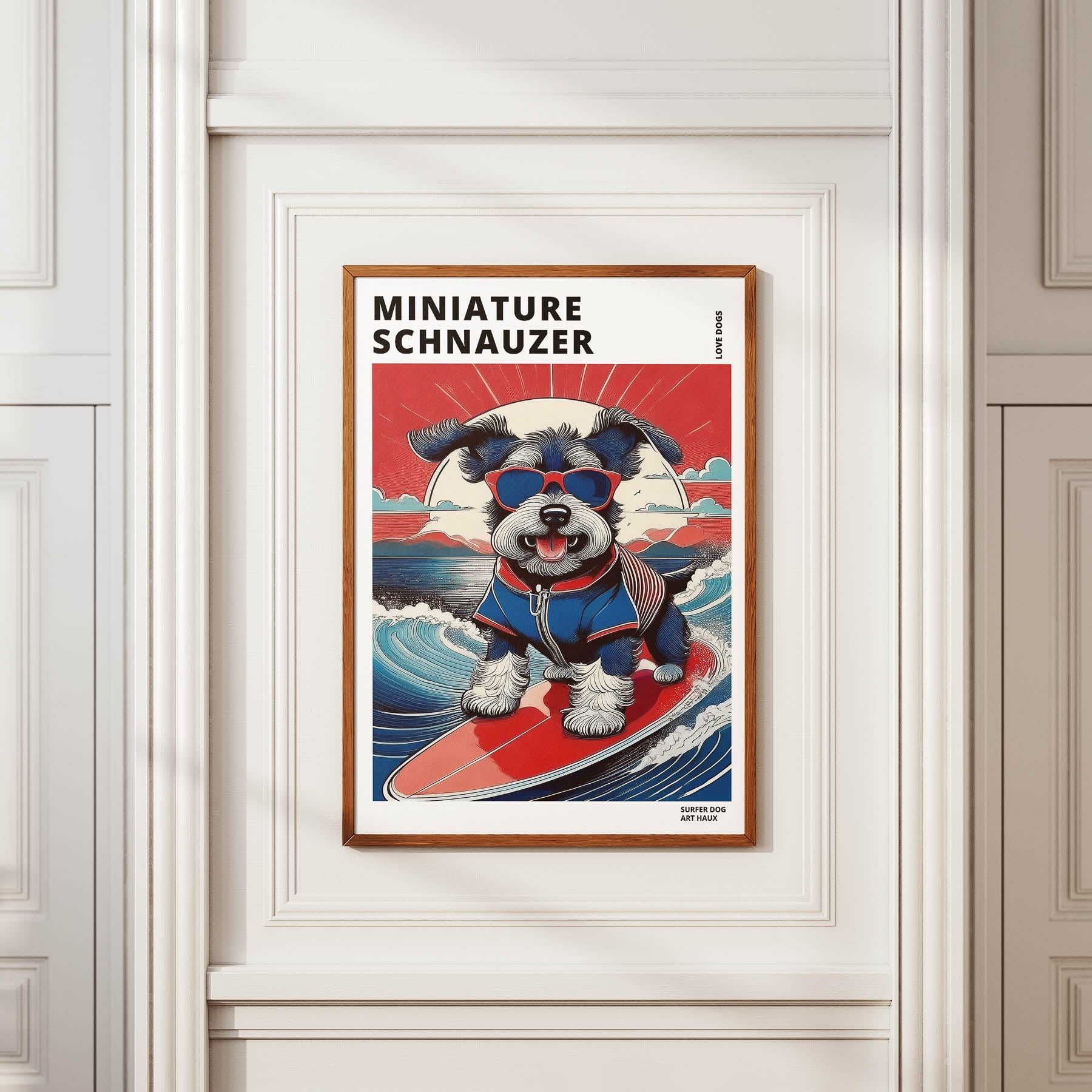 Miniature Schnauzer Hokosai Surfer Dogs 1 image 2