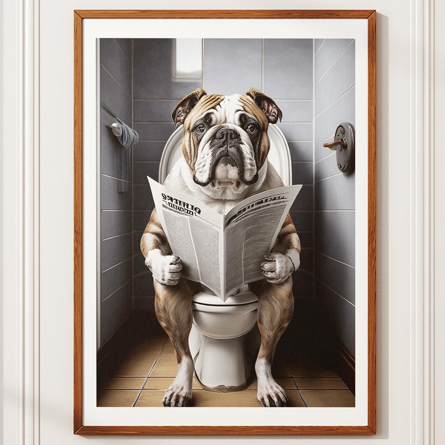Bulldog Toilet Humour Dog Series 8 image 10