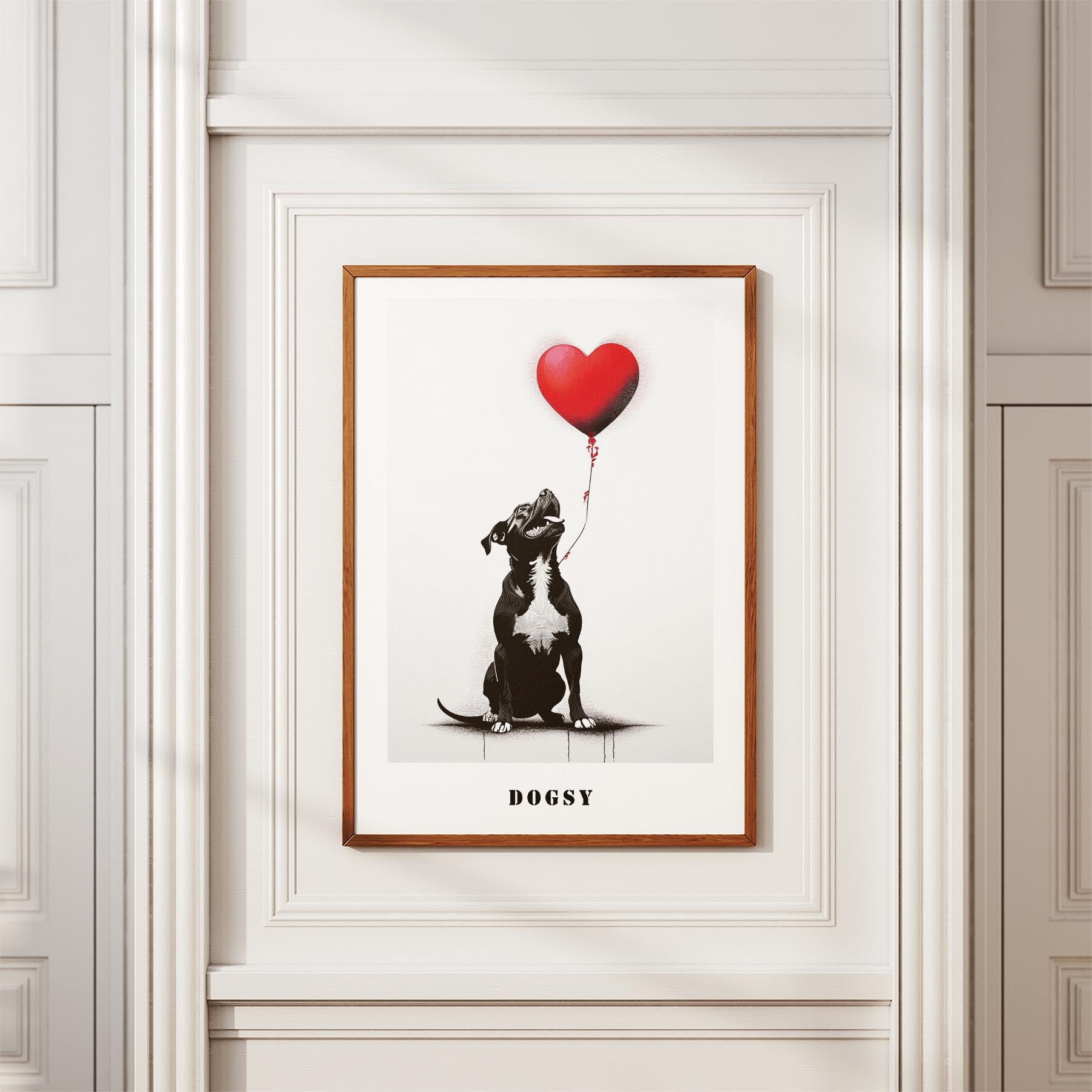 American Staffordshire Terrier DOGSY Series inspired by the Art of Banksy with t image 3