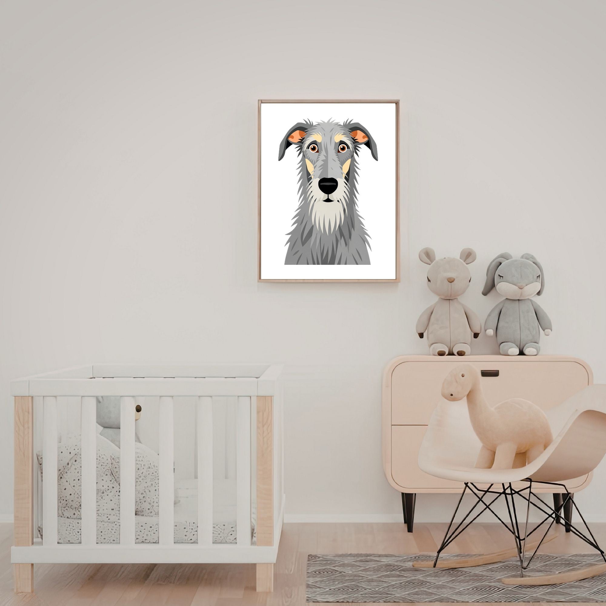 Bold Block Art Print - Framed Nursery Mockup