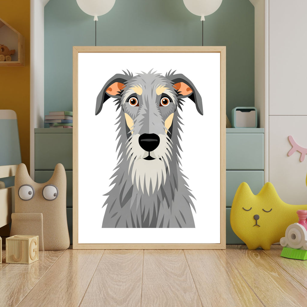 Bold Block Art Print - Framed Nursery Mockup