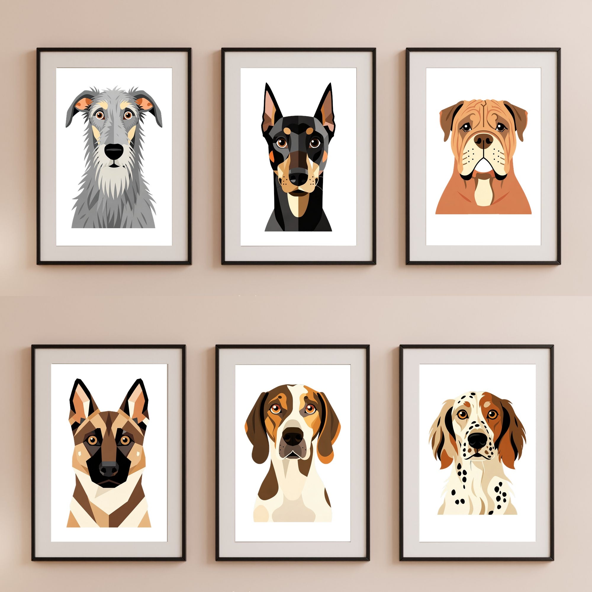 Bold Block Art Print - Framed Nursery Mockup