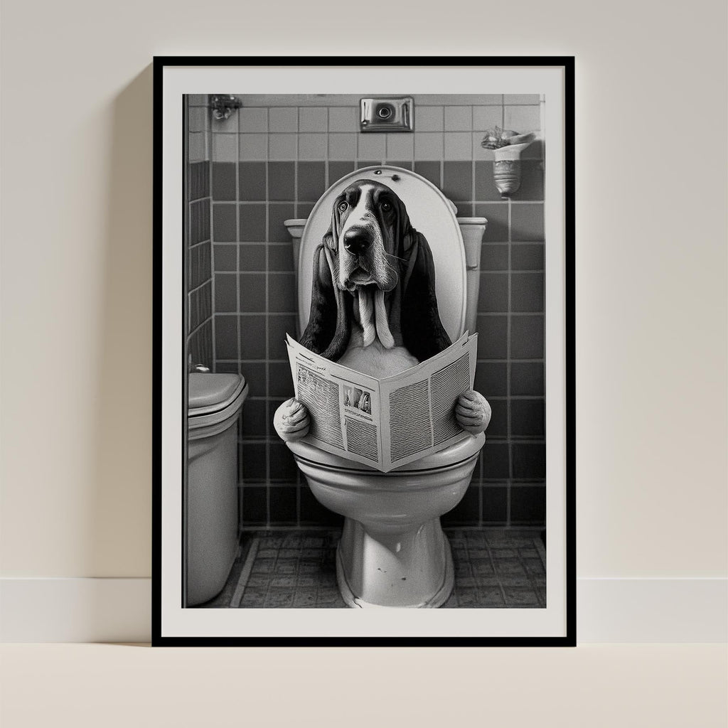 Basset Hound Toilet Humour Dog Series image 0