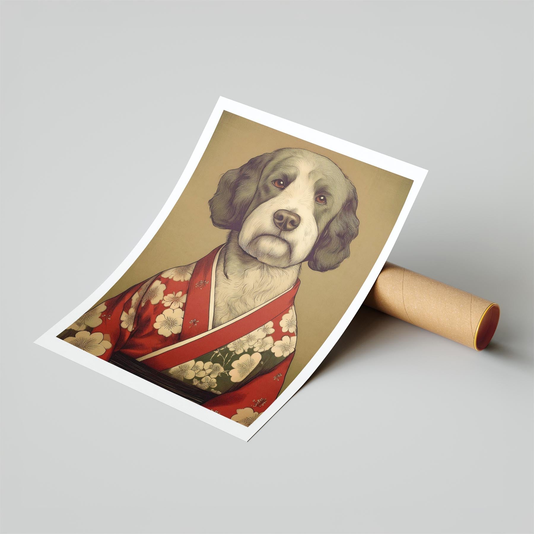 Spanish Water Dog Japanse Kimono Dog Series image 6