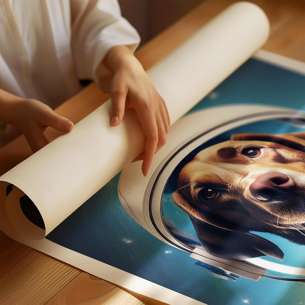 German Pointer Astronaut Dog Series with Text Astro Dog image 1