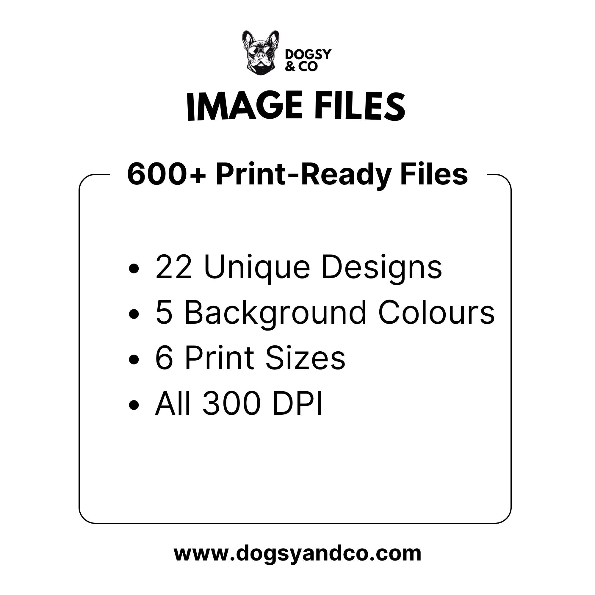 Scandinavian Nursery Dog Art Collection