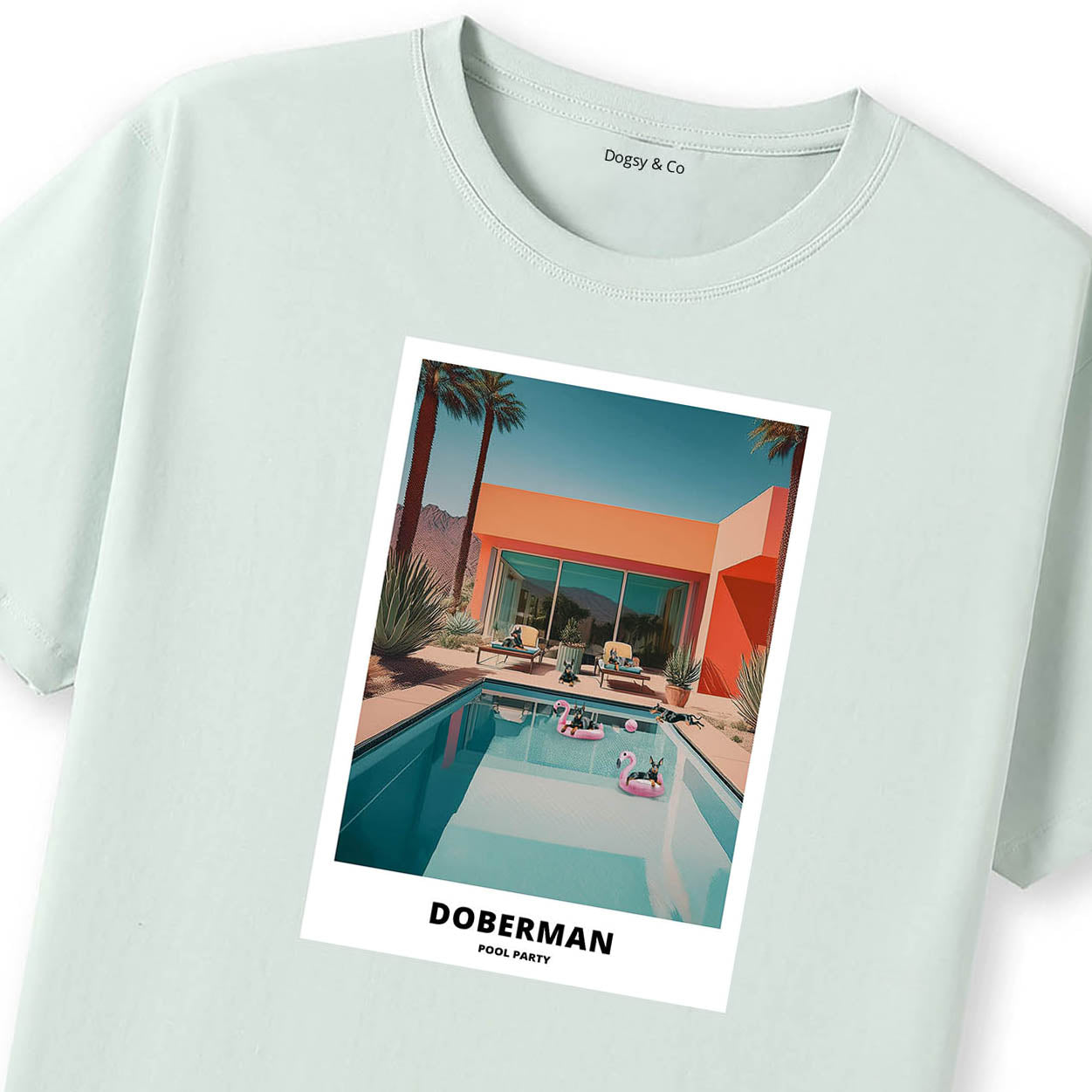 Doberman Pool Party T-shirt