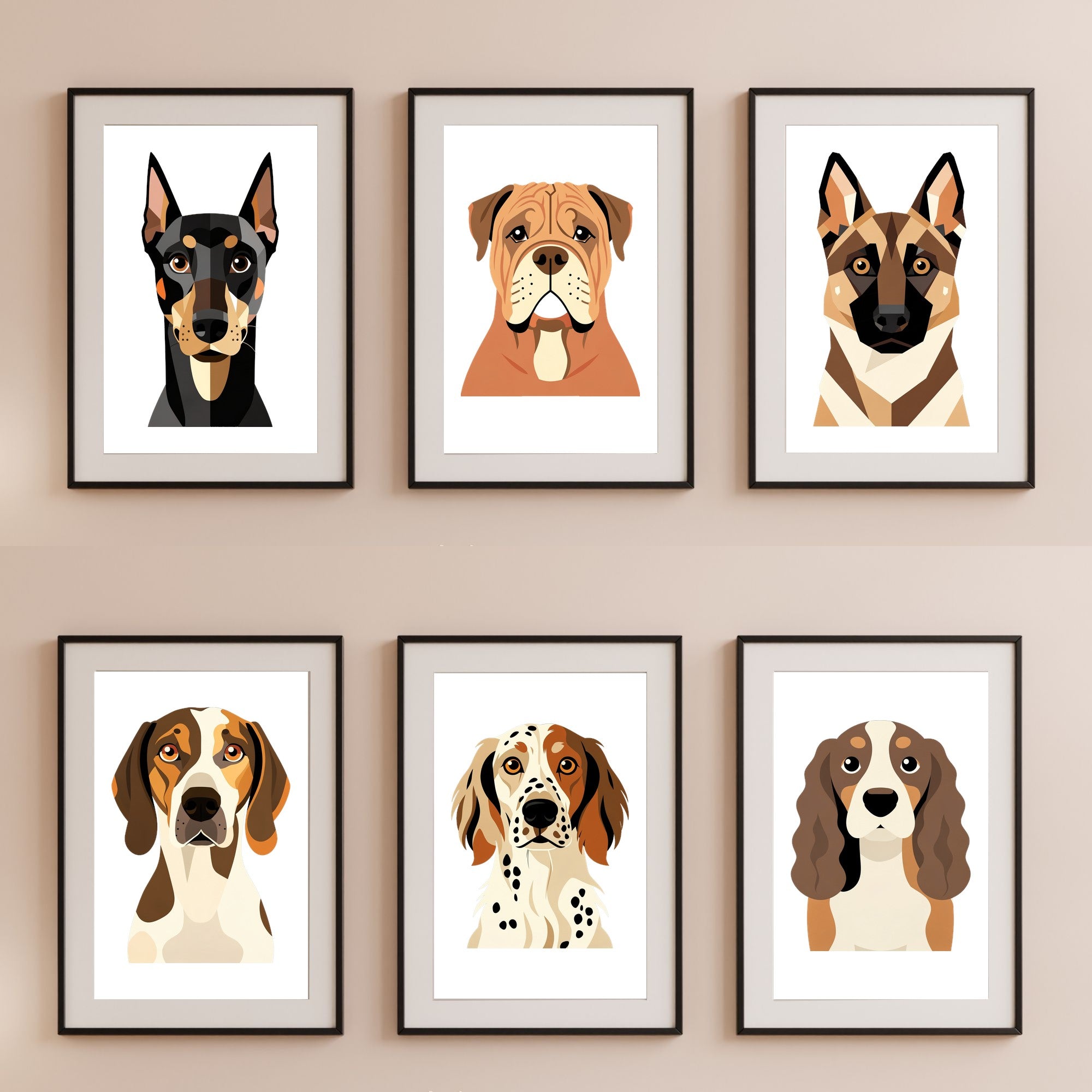 Bold Block Art Print - Framed Nursery Mockup