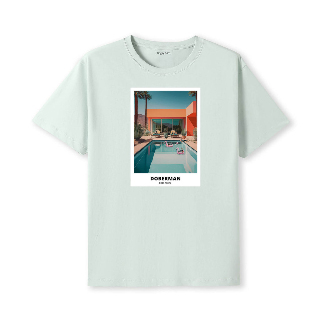 Doberman Pool Party T-shirt