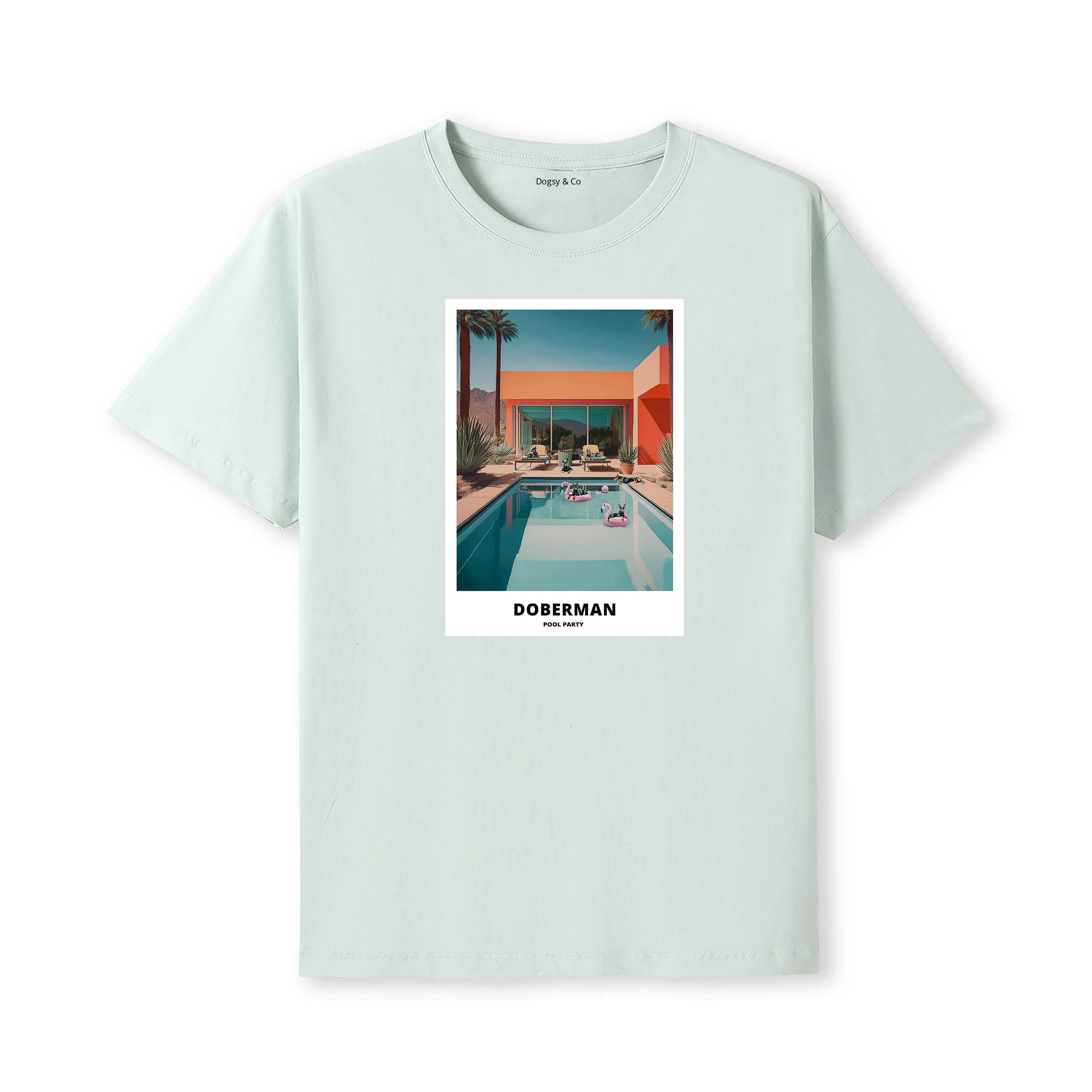 Doberman Pool Party T-shirt